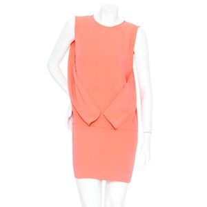 LAST CHANCE - Robert Rodriguez Envelope-Fold Crepe Shift Dress - Size 2